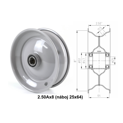 #0032 disk 2.5Ax8, naboj 25x64